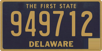 DE license plate 949712