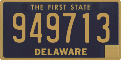 DE license plate 949713