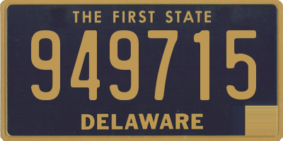 DE license plate 949715