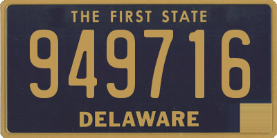 DE license plate 949716