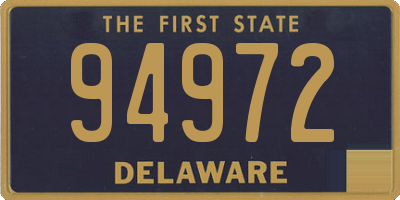 DE license plate 94972