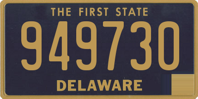 DE license plate 949730