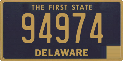 DE license plate 94974