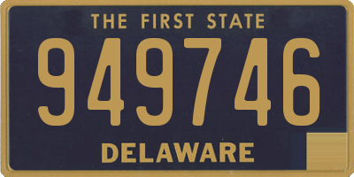 DE license plate 949746