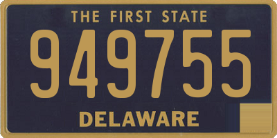 DE license plate 949755