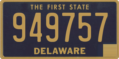 DE license plate 949757