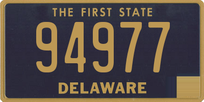 DE license plate 94977