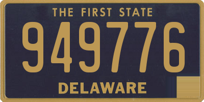 DE license plate 949776