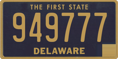 DE license plate 949777