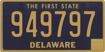 DE license plate 949797
