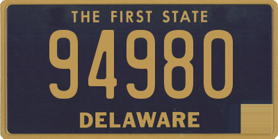 DE license plate 94980