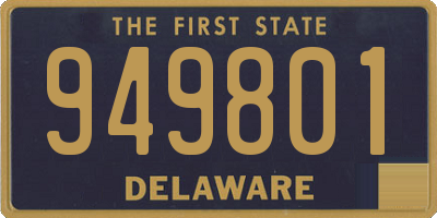 DE license plate 949801