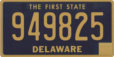 DE license plate 949825