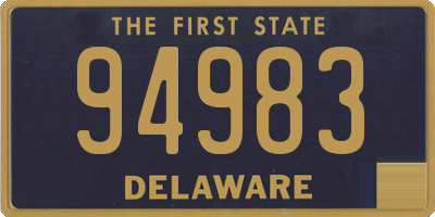 DE license plate 94983