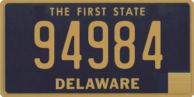 DE license plate 94984