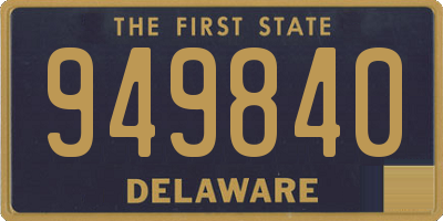 DE license plate 949840