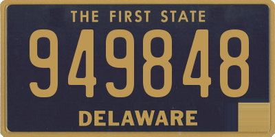 DE license plate 949848