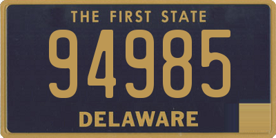 DE license plate 94985