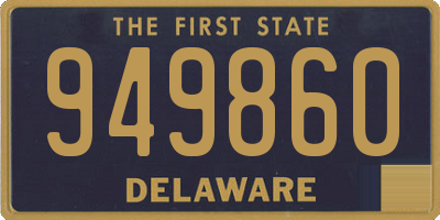 DE license plate 949860