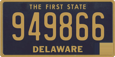 DE license plate 949866