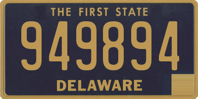 DE license plate 949894