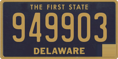 DE license plate 949903