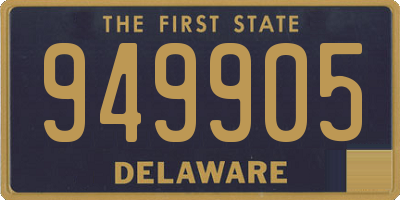 DE license plate 949905