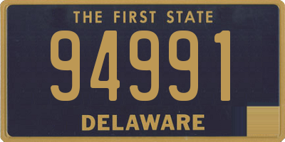 DE license plate 94991