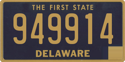 DE license plate 949914
