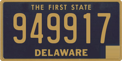 DE license plate 949917
