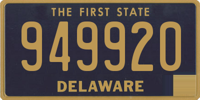 DE license plate 949920