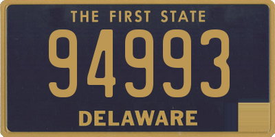 DE license plate 94993