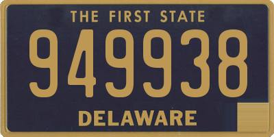 DE license plate 949938