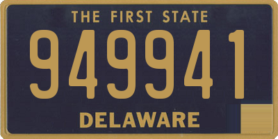 DE license plate 949941
