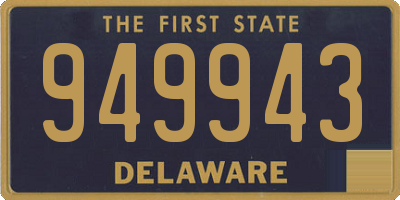DE license plate 949943