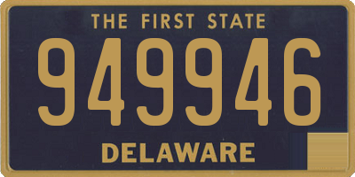 DE license plate 949946