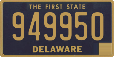 DE license plate 949950