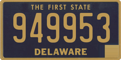 DE license plate 949953
