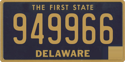 DE license plate 949966