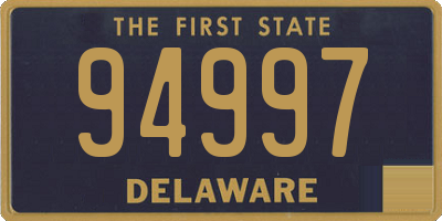 DE license plate 94997