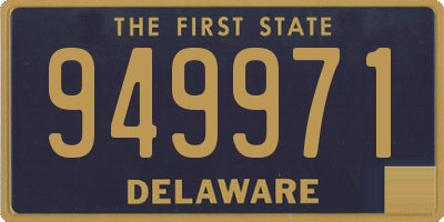 DE license plate 949971