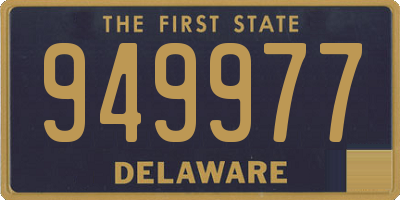 DE license plate 949977