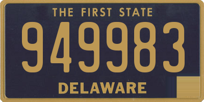 DE license plate 949983