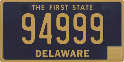DE license plate 94999