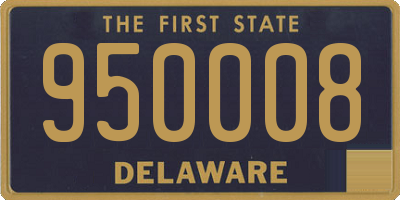 DE license plate 950008