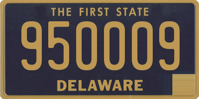 DE license plate 950009