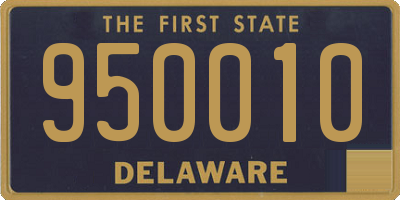 DE license plate 950010