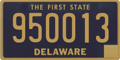 DE license plate 950013