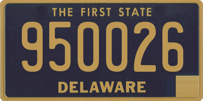 DE license plate 950026