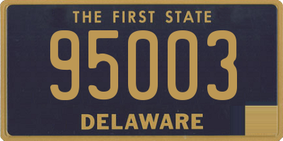 DE license plate 95003